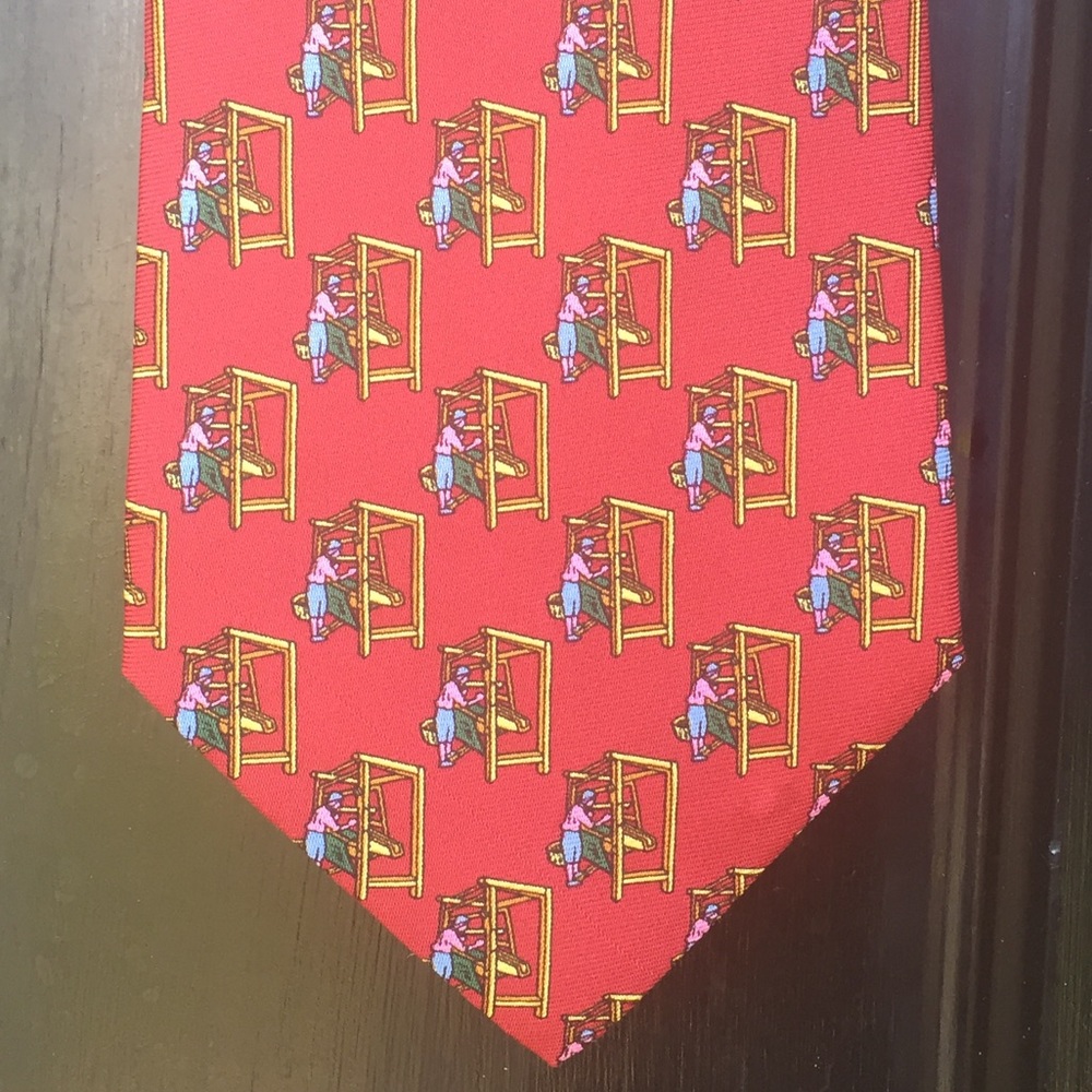 Dormeuil “Weaver at the Loom” Pattern Tie